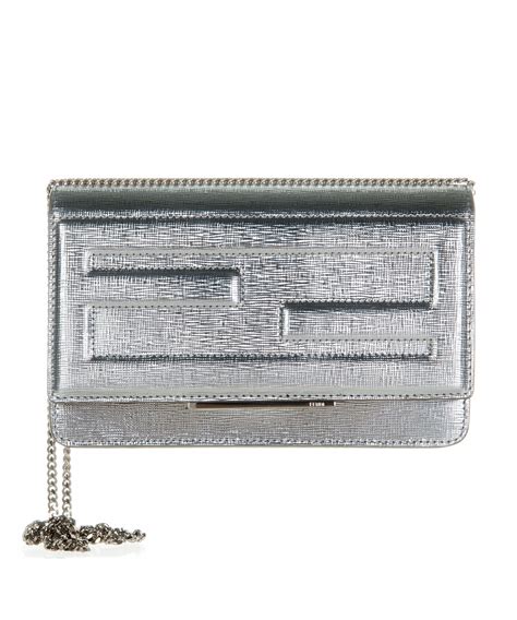 fendi silver wallet on chain|fendi wallet on chain sale.